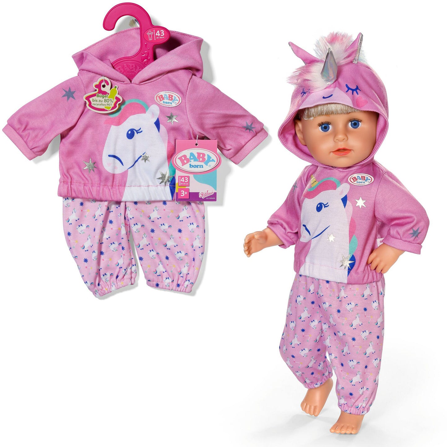BABY born Einhorn Outfit 43cm, Puppenzubehör