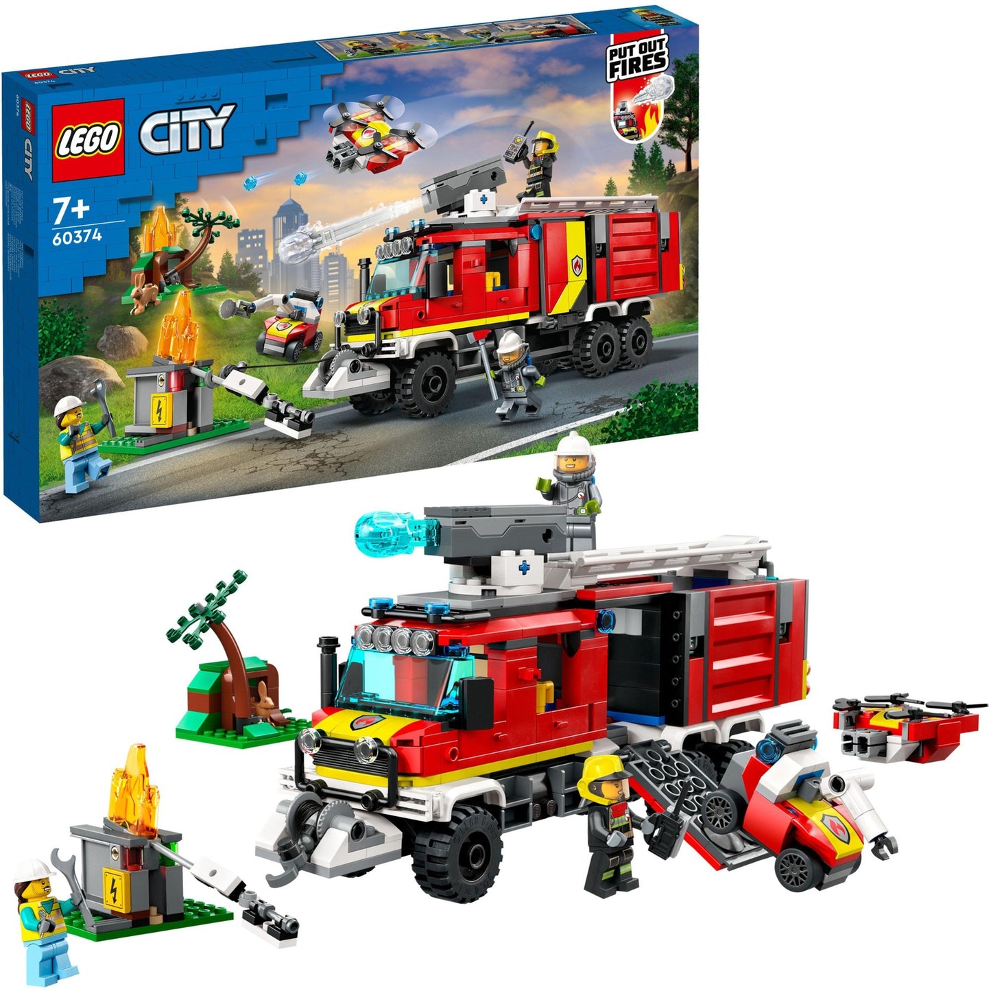 LEGO 60374 City Einsatzleitwagen der Feuerwehr, Konstruktionsspielzeug