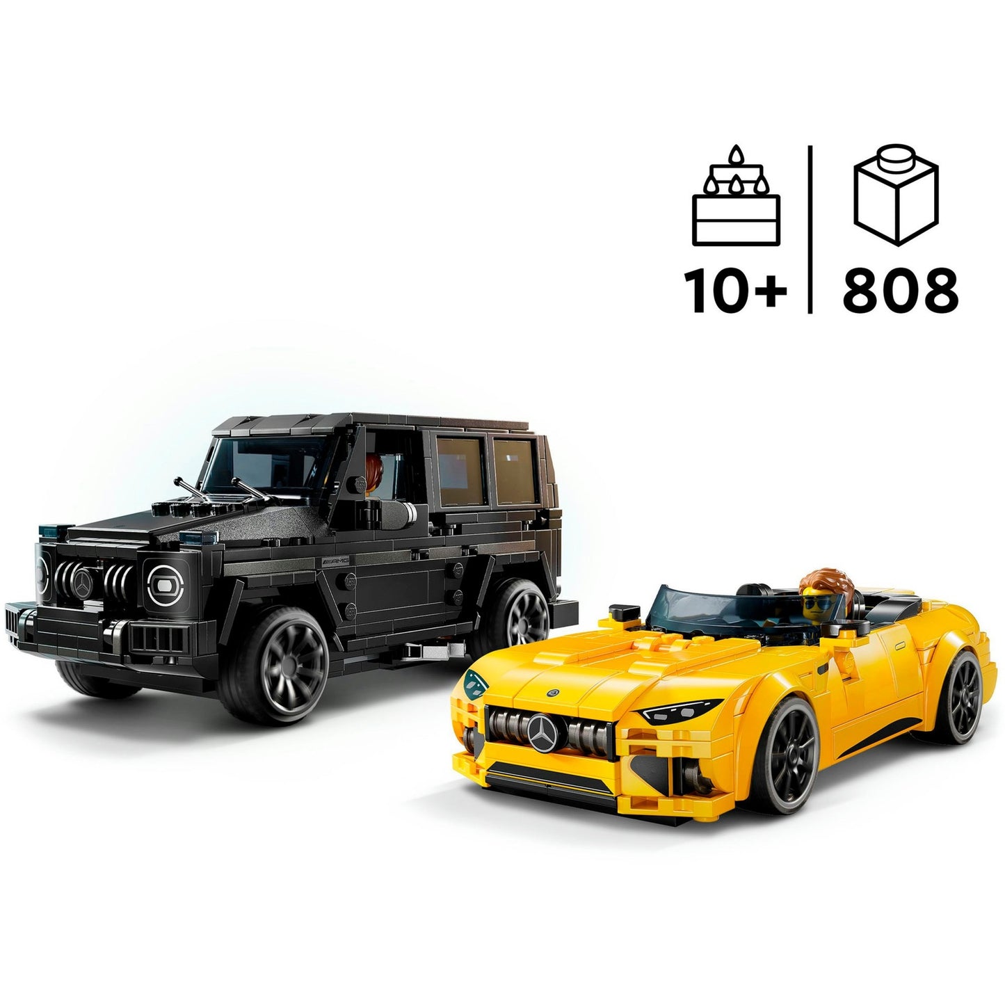 LEGO 76924 Speed Champions Mercedes-AMG G 63 & Mercedes-AMG SL 63, Konstruktionsspielzeug