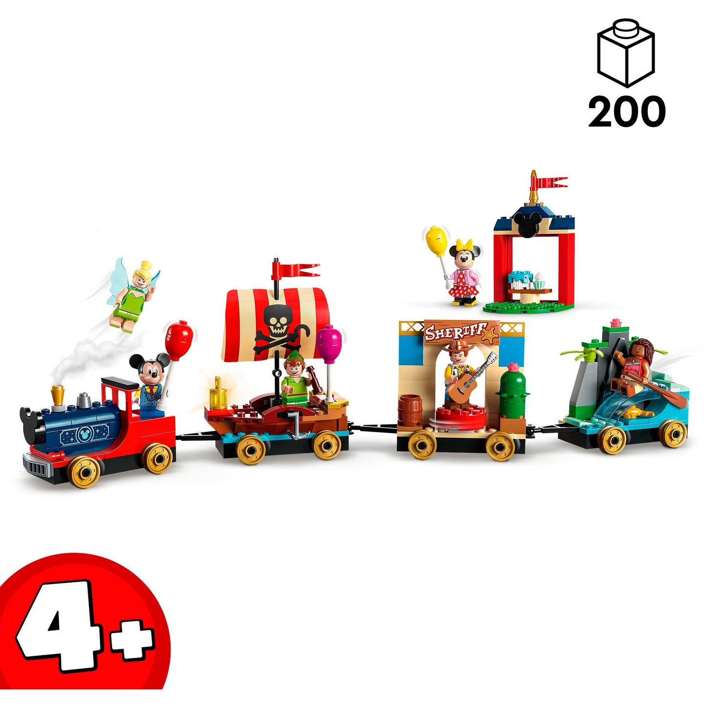 LEGO 43212 Disney Geburtstagszug, Konstruktionsspielzeug