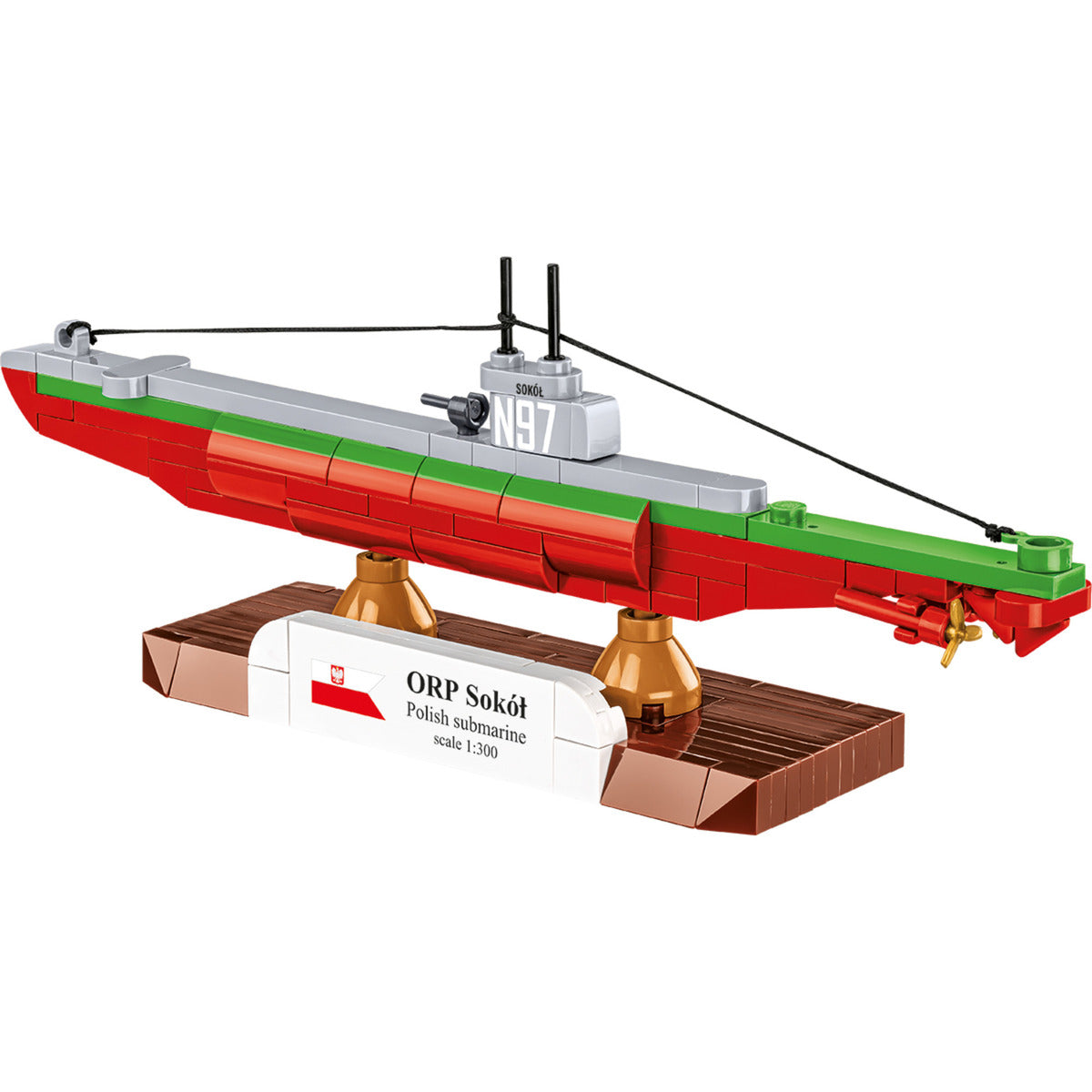 ORP Sokół Polish Submarine, Konstruktionsspielzeug