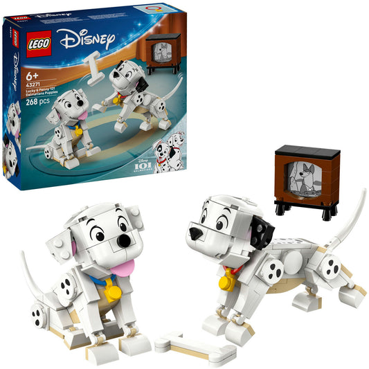 43271 Disney Classic Die Welpen Lucky und Penny aus 101 Dalmatiner, Konstruktionsspielzeug