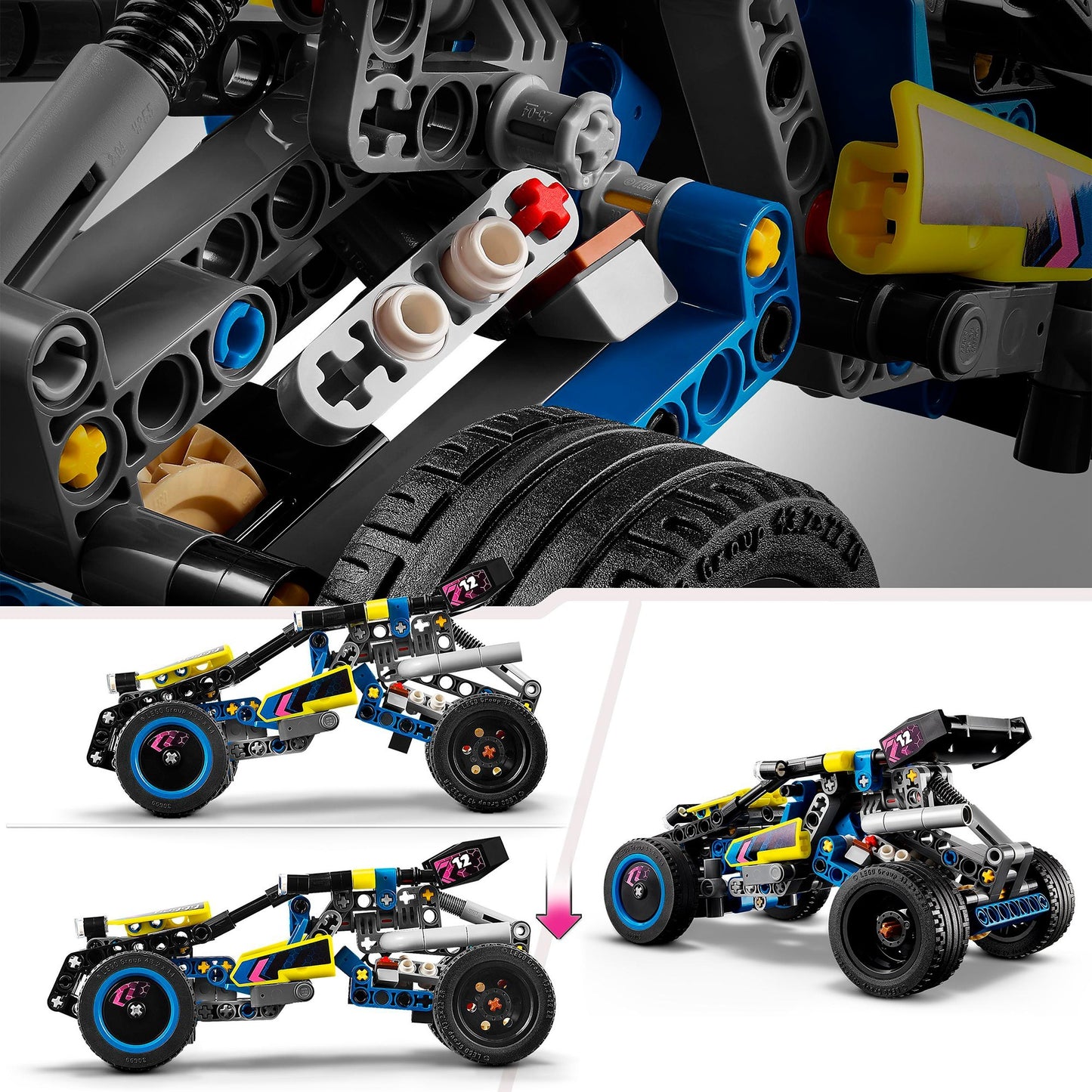 LEGO 42164 Technic Offroad Rennbuggy, Konstruktionsspielzeug