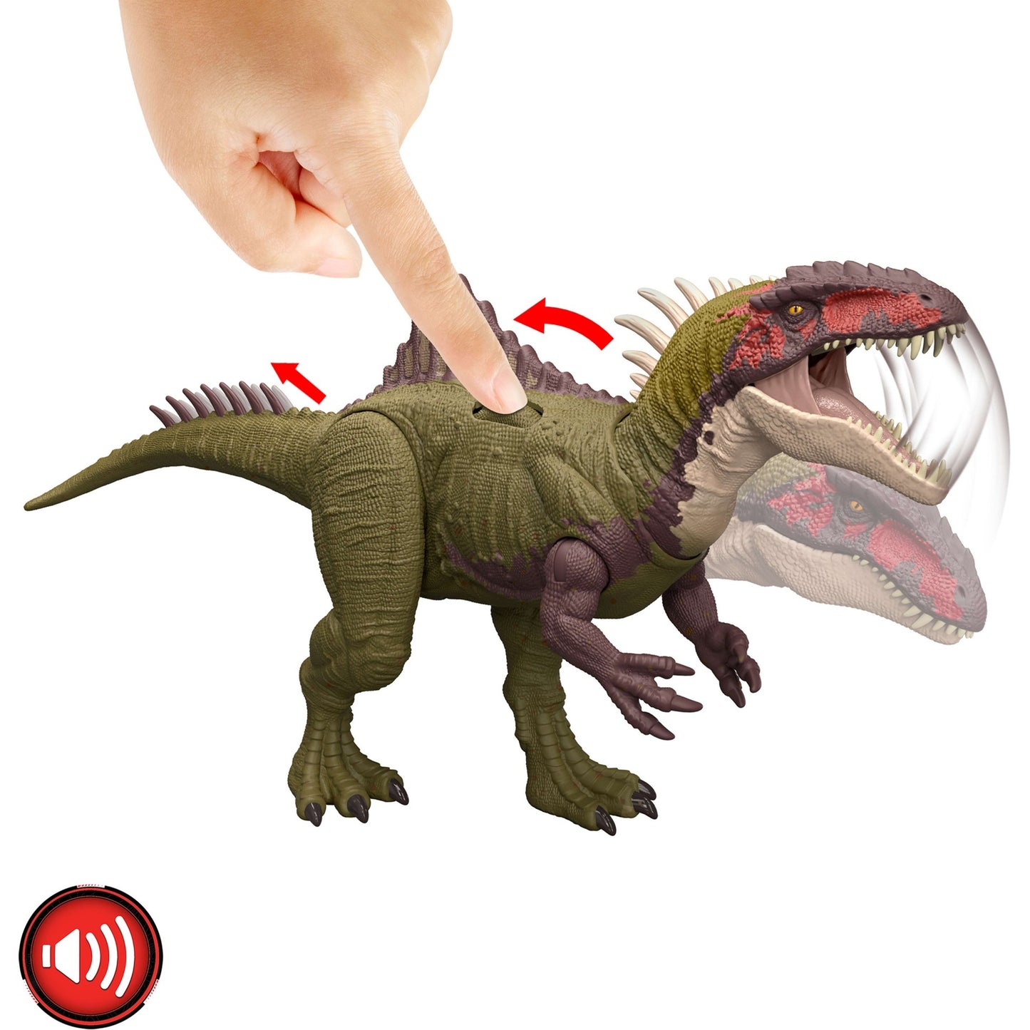 Mattel Jurassic World Battle Roar Becklespinax