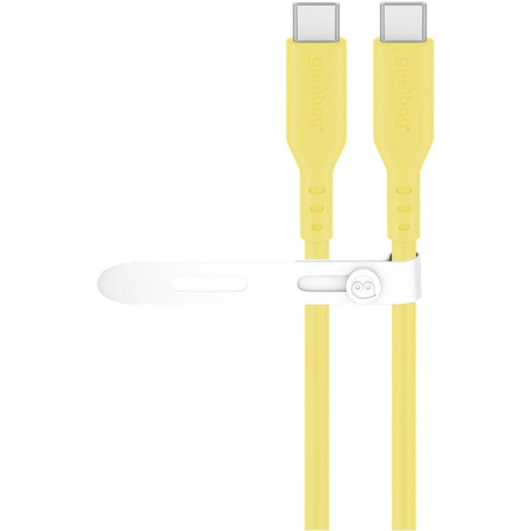 USB 2.0 Silikonkabel gelb, USB-C Stecker > USB-C Stecker