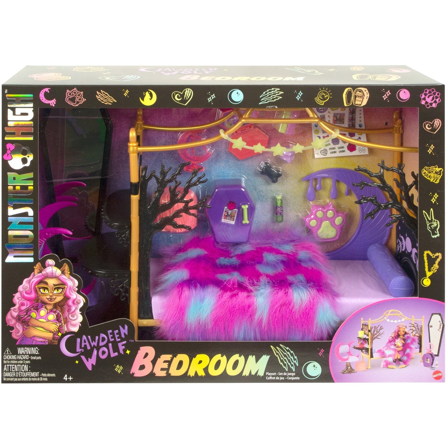 Mattel Monster High Clawdeen Wolfs Schlafzimmer