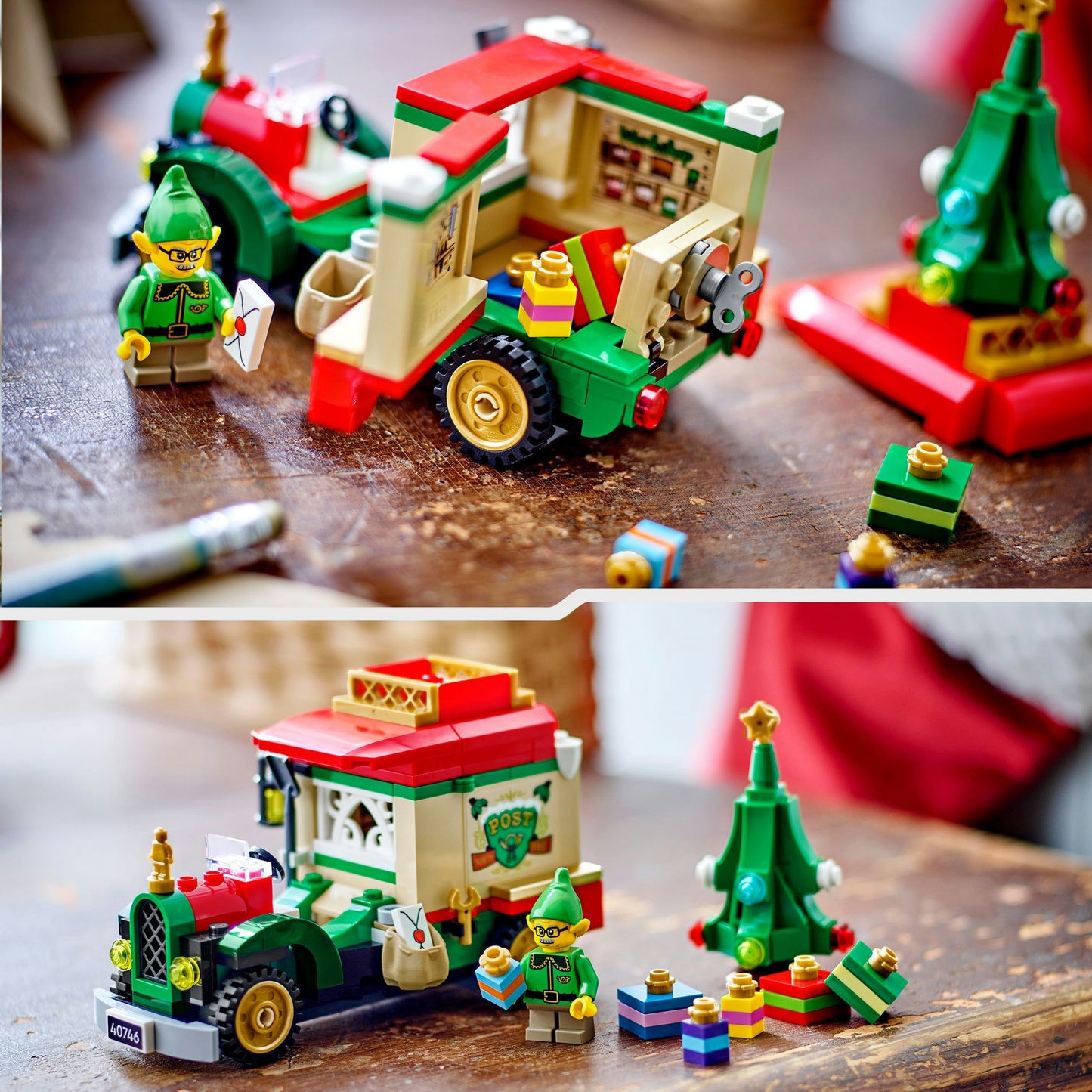 40746 Iconic Lieferwagen des Weihnachtsmann, Konstruktionsspielzeug