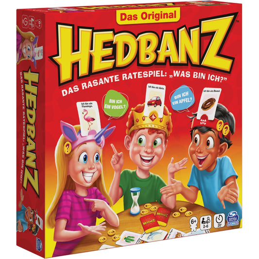 Spin Master Hedbanz - das rasante Ratespiel für die ganze Familie, Partyspiel