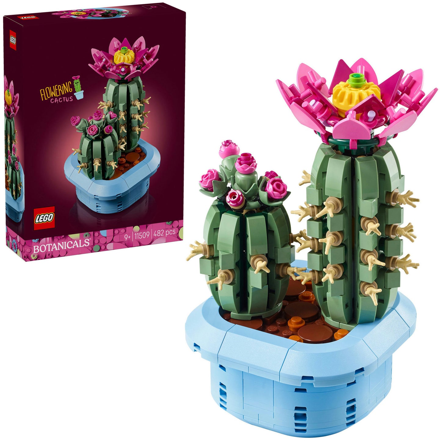 11509 Botanicals Blühender Kaktus, Konstruktionsspielzeug