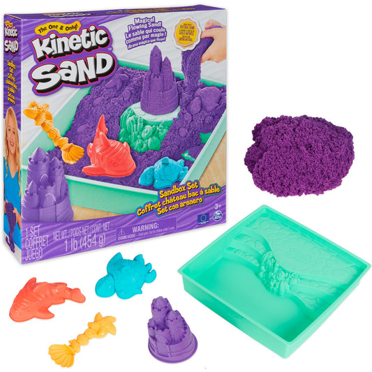 Spin Master Kinetic Sand - Sandbox Set lila, Spielsand