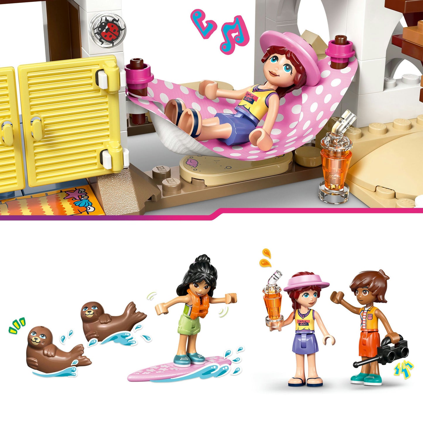 42699 Friends Strandhaus mit Robben, Konstruktionsspielzeug