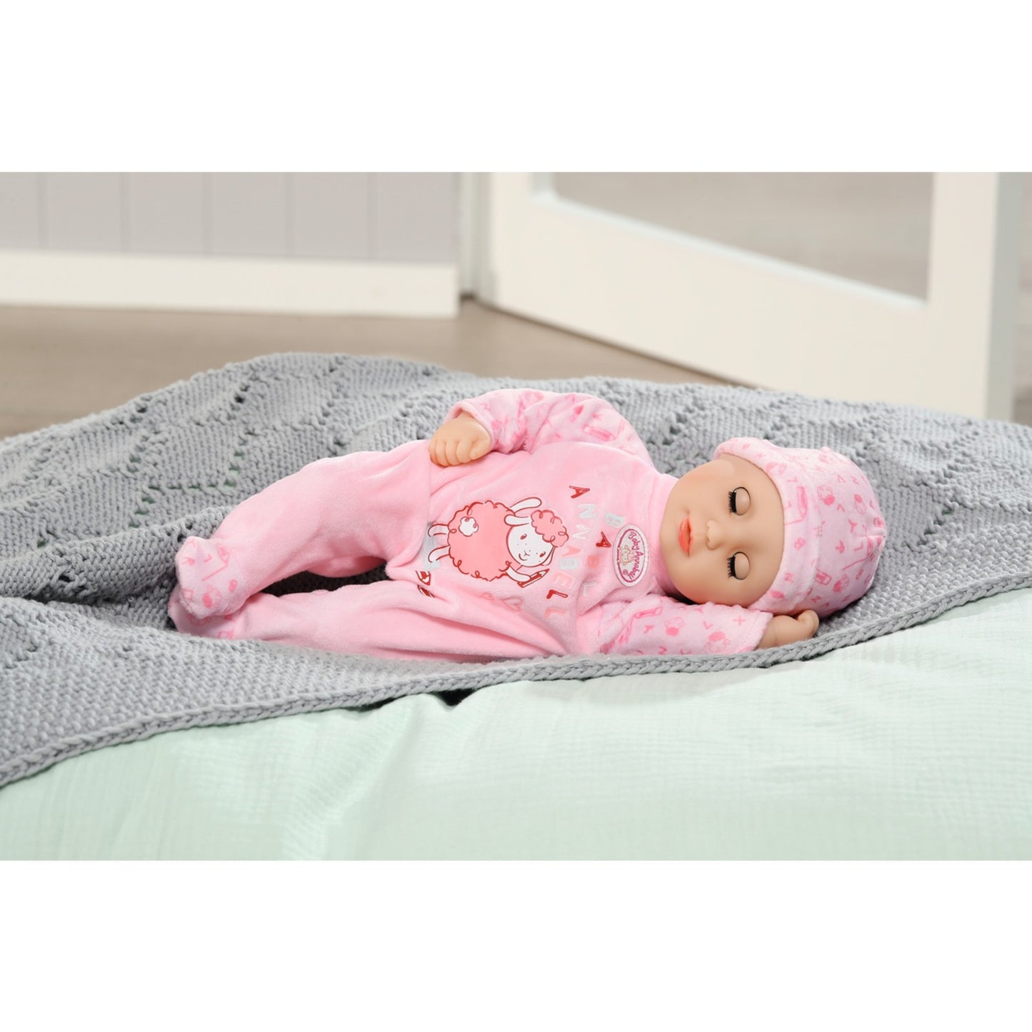 ZAPF Creation Baby Annabell® Little Annabell 36cm (rosa, mit Schlafaugen, Strampler, Mütze und Trinkflasche)