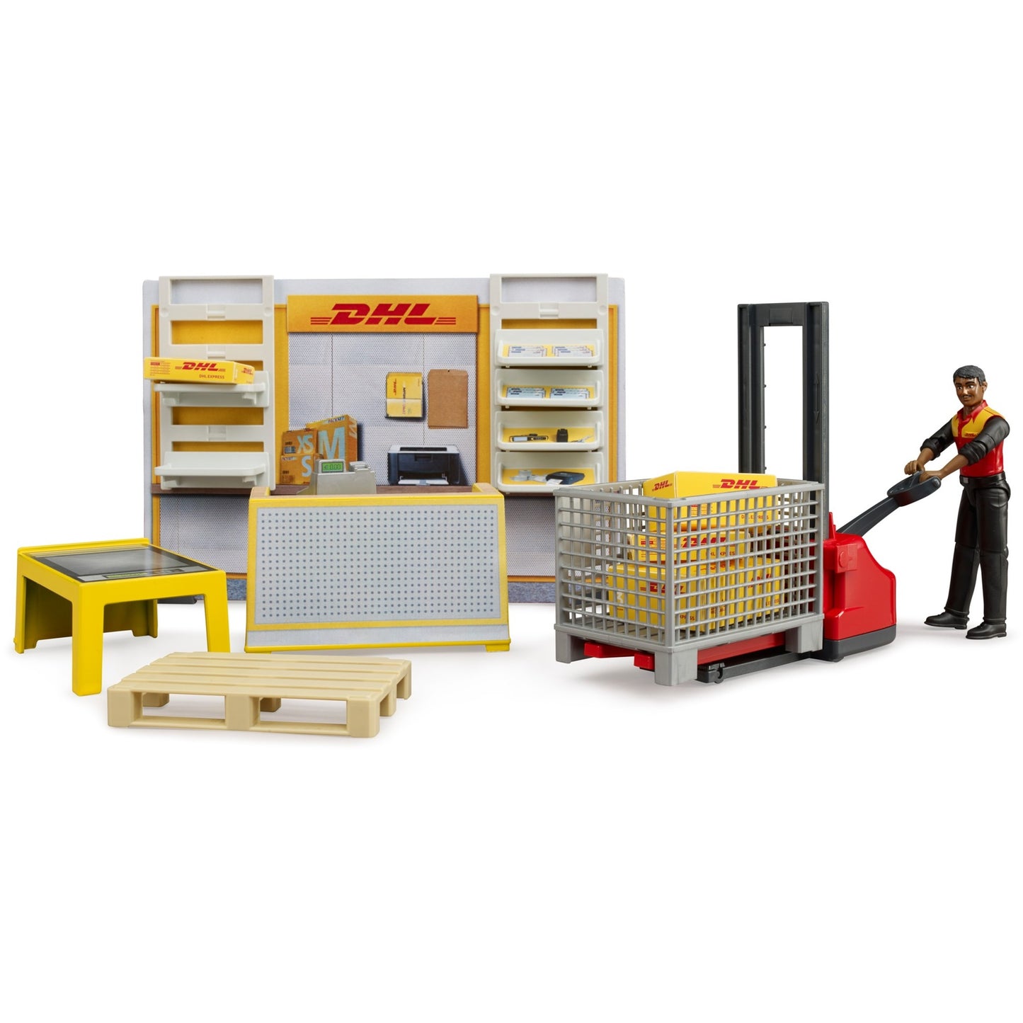 bruder bworld DHL Paketshop, Spielgebäude