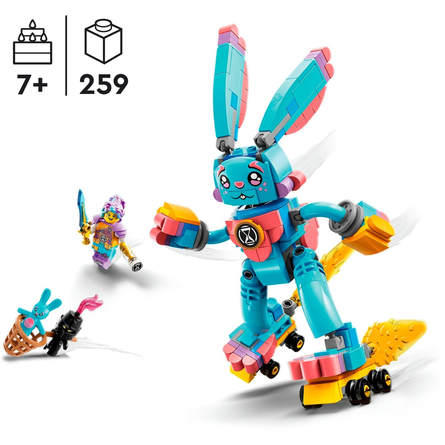 LEGO 71453 DREAMZzz Izzie und ihr Hase Bunchu, Konstruktionsspielzeug