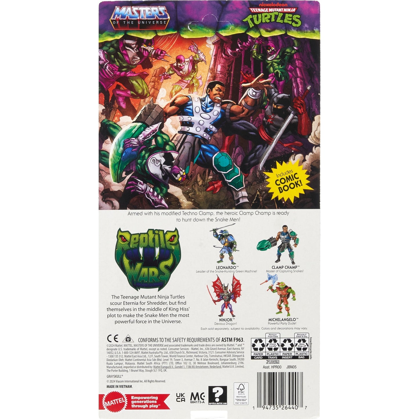 Masters of the Universe Origins Turtles of Grayskull Clamp Champ, Spielfigur