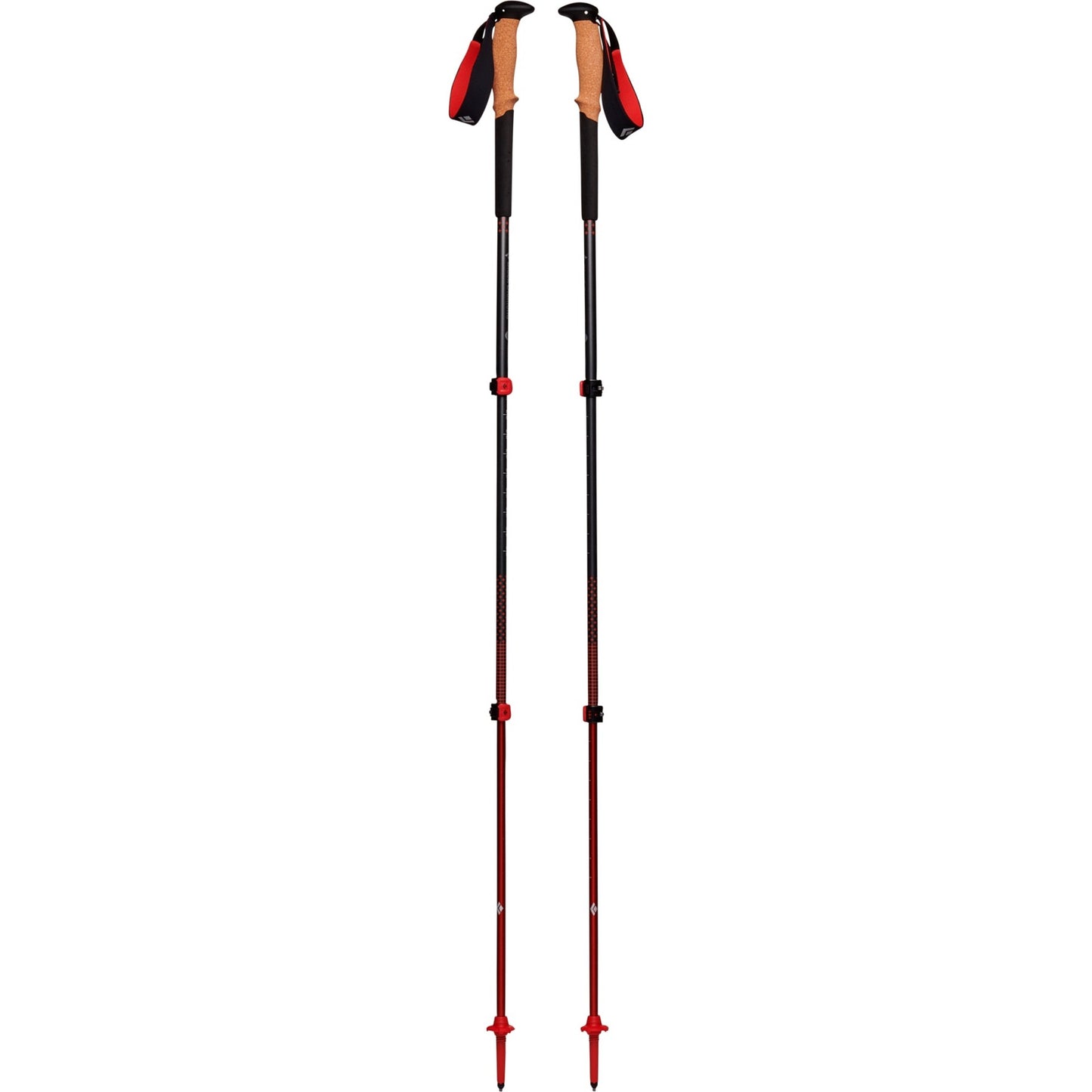 Black Diamond Trekkingstöcke Pursuit M/L (grau/rot, 1 Paar, 110-125 cm)