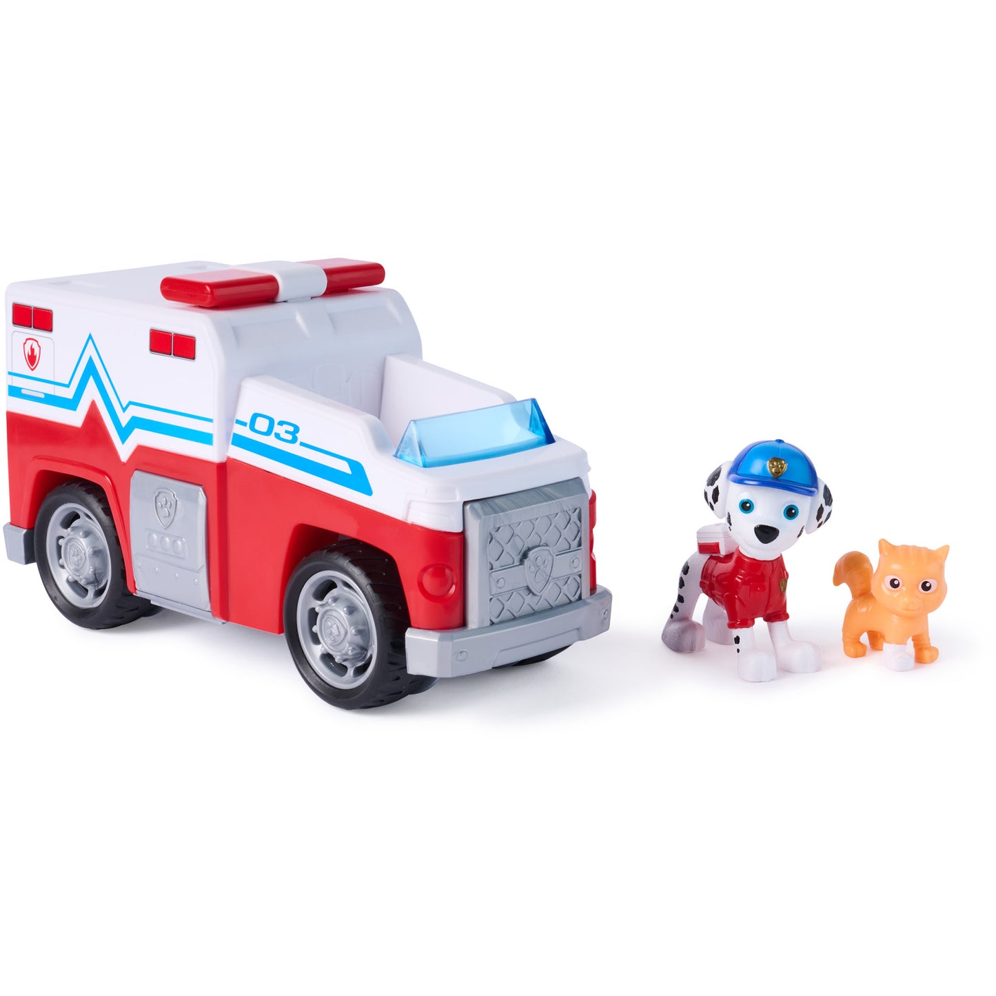 Paw Patrol - Search & Rescue: Marshalls Rettungsfahrzeug mit 2 Figuren, Spielfahrzeug