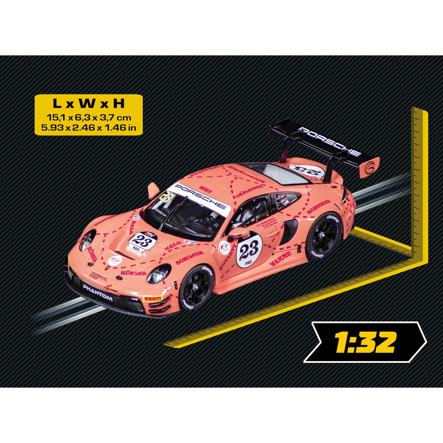 DIGITAL 132 Porsche 911 GT3 R Phantom Global Racing, No.23, Suzuka 2025, Rennwagen