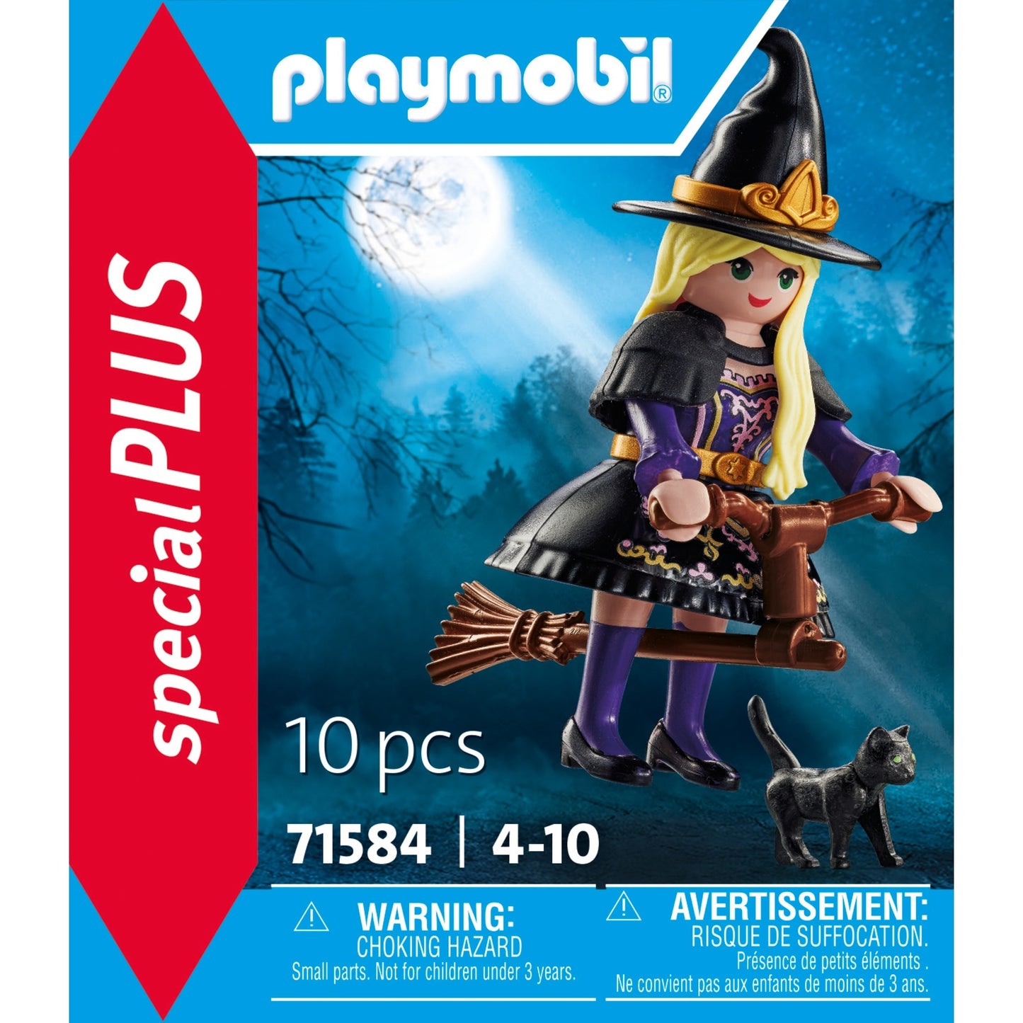 PLAYMOBIL 71584 specialPLUS Hexe mit Katze, Konstruktionsspielzeug