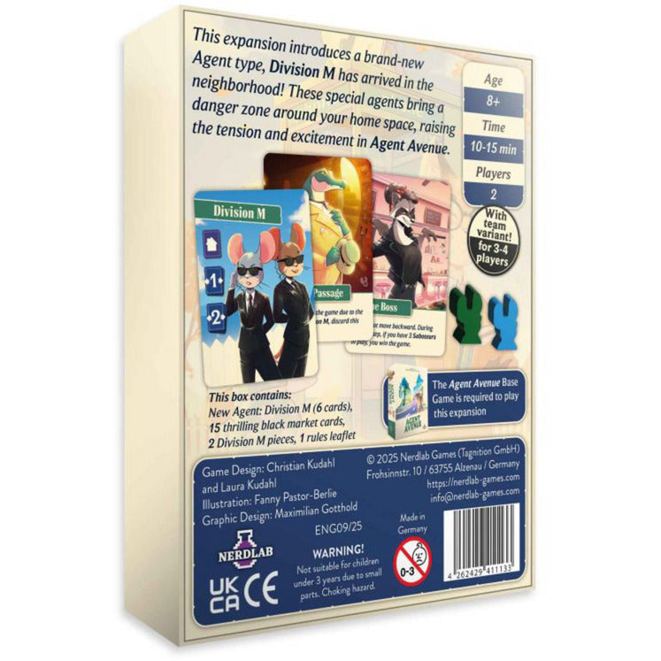 Agent Avenue - Division M, Brettspiel