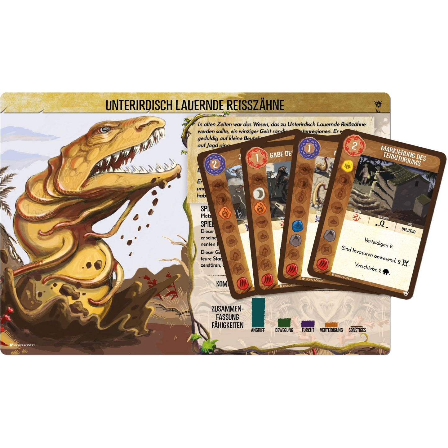 Spirit Island: Unterirdisch lauernde Reisszähne, Brettspiel