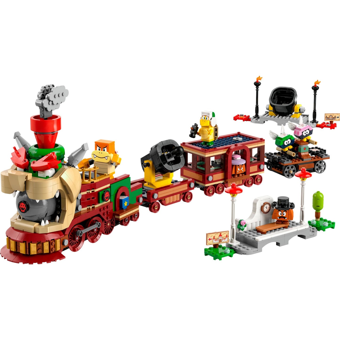 LEGO 71437 Super Mario Der Bowser-Schnellzug, Konstruktionsspielzeug