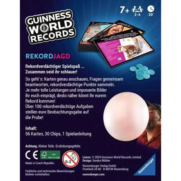 Ravensburger Guinness World Records - Rekordjagd, Kartenspiel