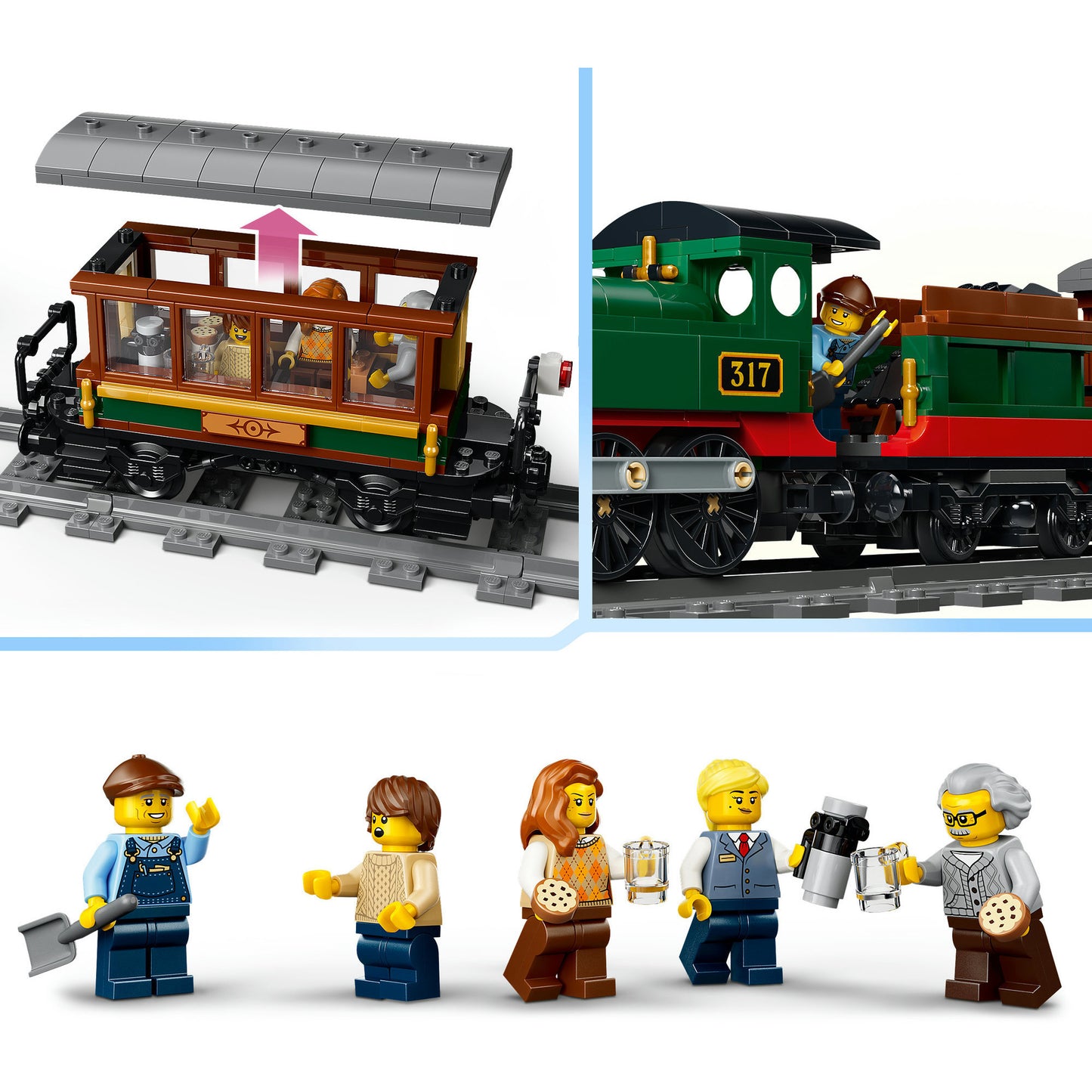 60511 City Klassischer Dampfzug, Konstruktionsspielzeug