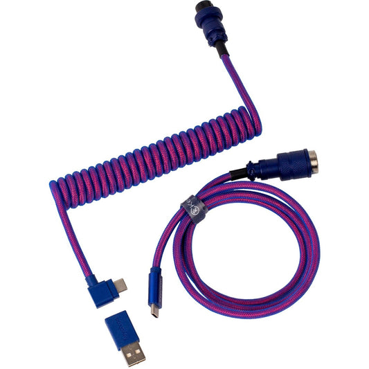 USB 3.2 Gen 1 Premium Coiled Aviator Kabel, USB-C Stecker > USB-C Stecker