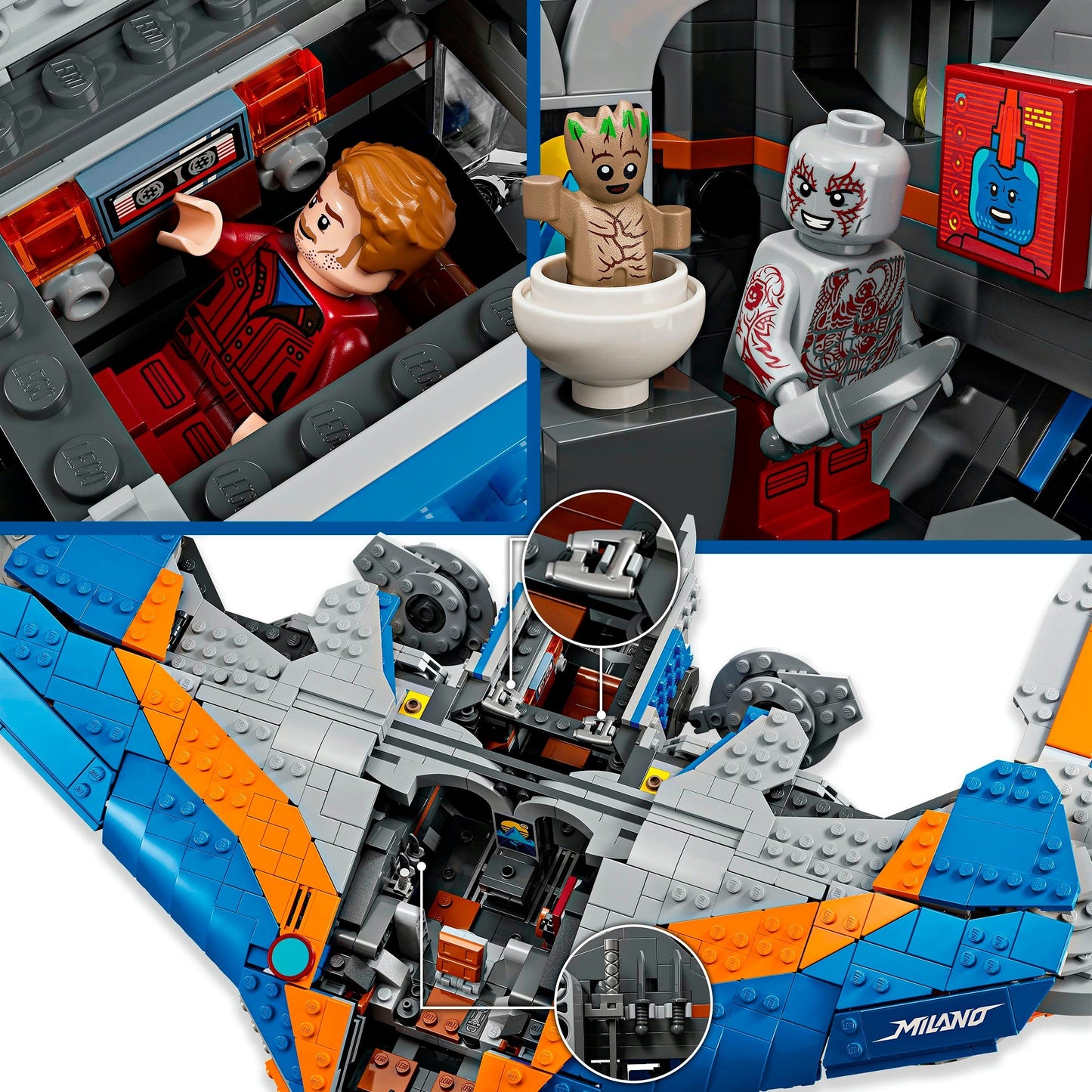 LEGO 76286 Marvel Super Heroes Guardians of the Galaxy: Die Milano, Konstruktionsspielzeug