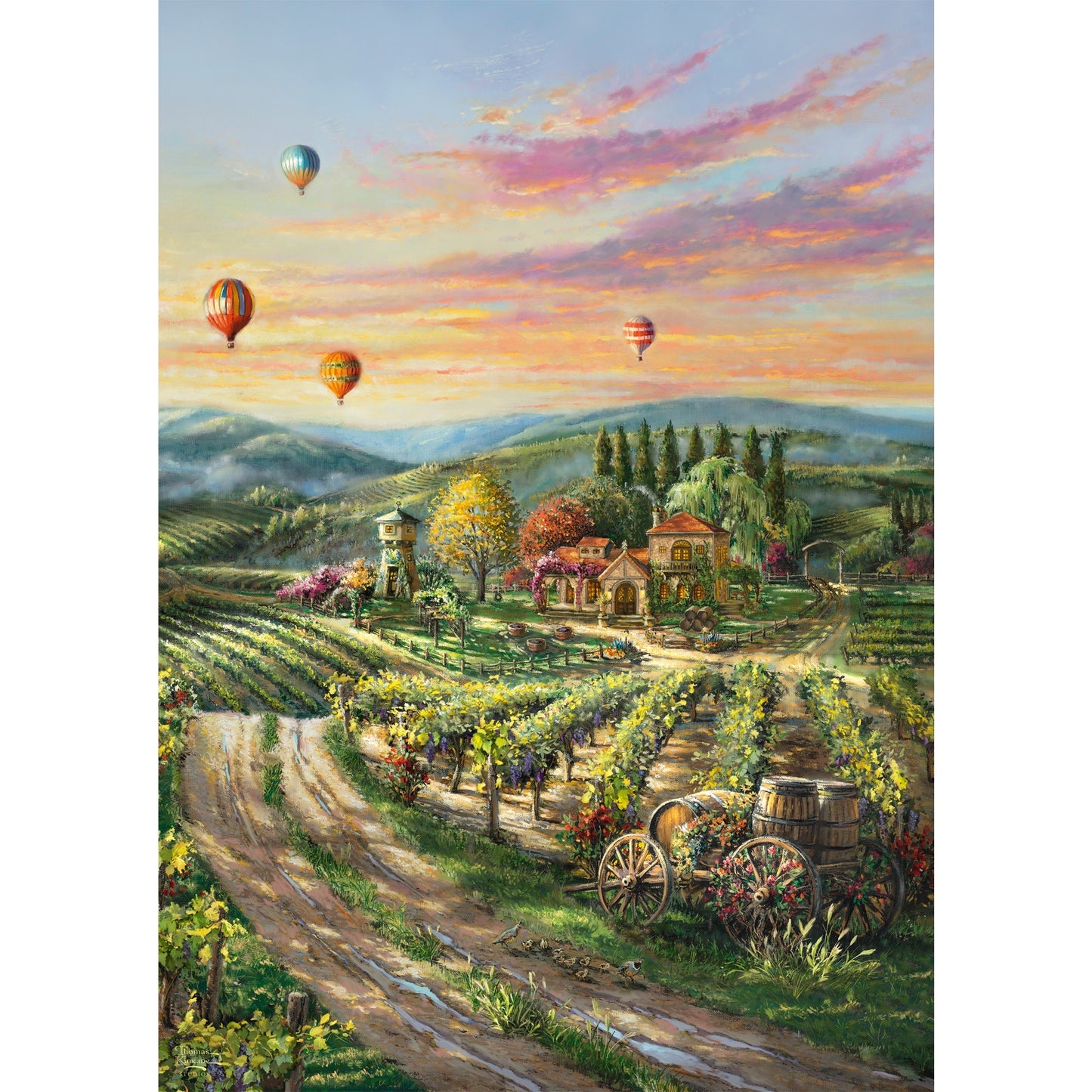 Schmidt Spiele Thomas Kinkade Studios: Peaceful Valley Vineyard