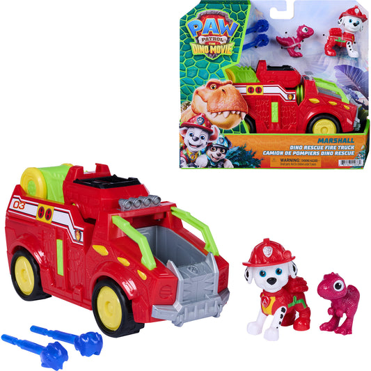 Paw Patrol: Der Dino Film - Marshalls Dino-Feuerwehrauto, Spielfahrzeug