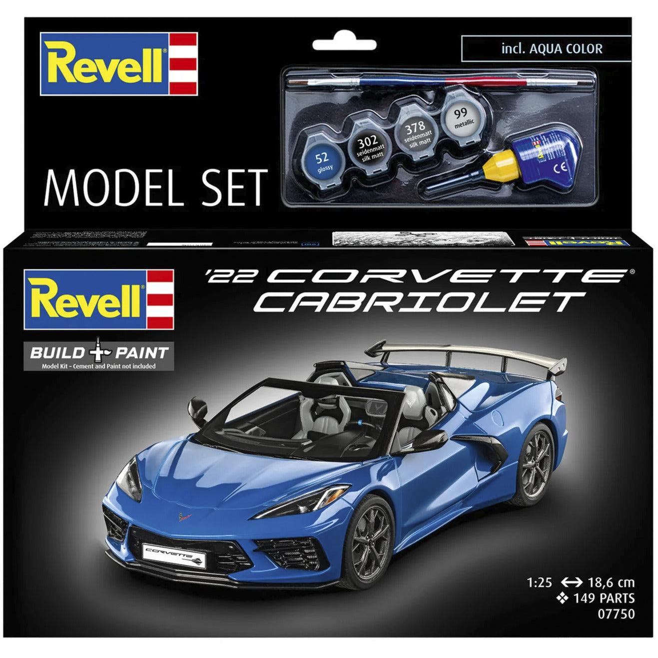 Model Set Corvette C8 Cabriolet, Modellfahrzeug