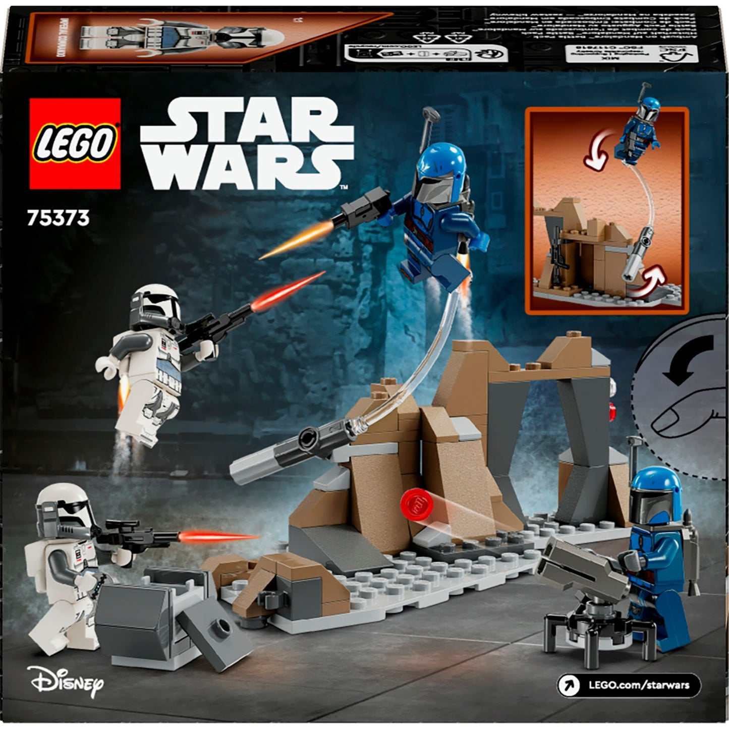 LEGO 75373 Star Wars Hinterhalt auf Mandalore Battle Pack, Konstruktionsspielzeug