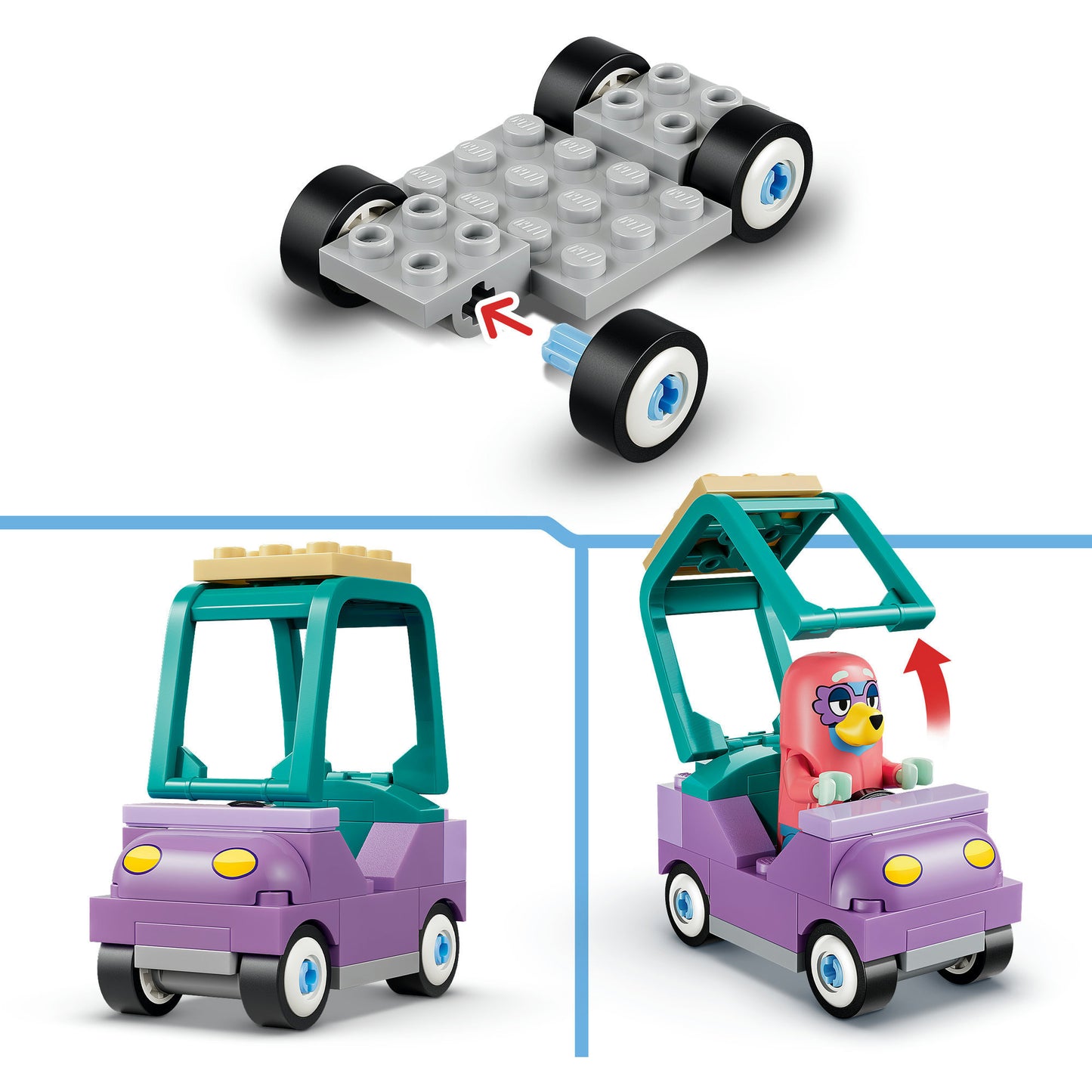 11216 Bluey Omas mit Bingo und Bluey, Konstruktionsspielzeug