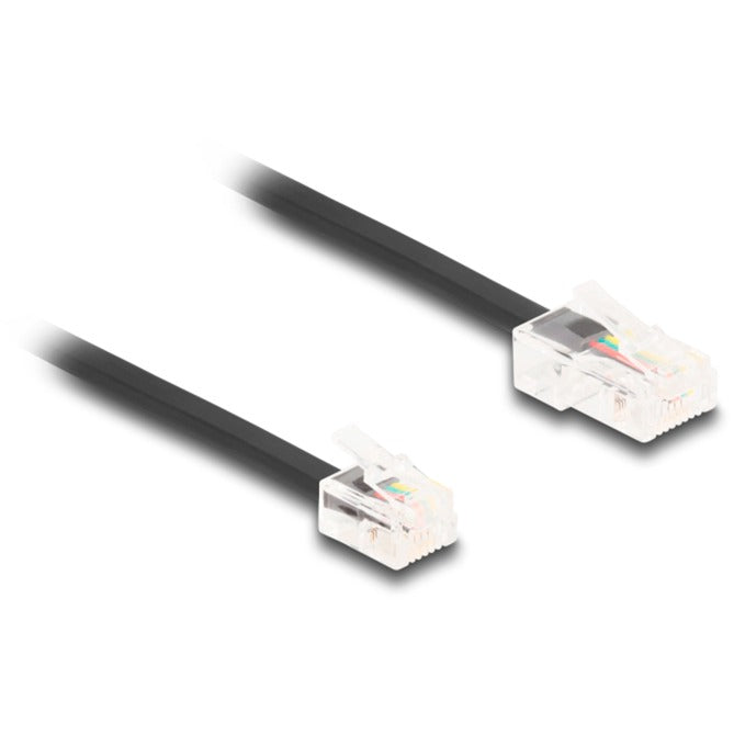 DeLOCK Telefonkabel RJ-45 Stecker > RJ-11 Stecker (schwarz, 2 Meter)