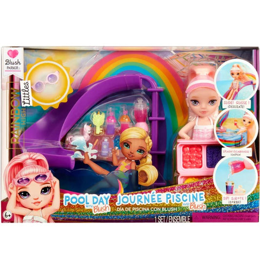 Rainbow High Little - Pool Day with Blush Spielset, Spielfigur