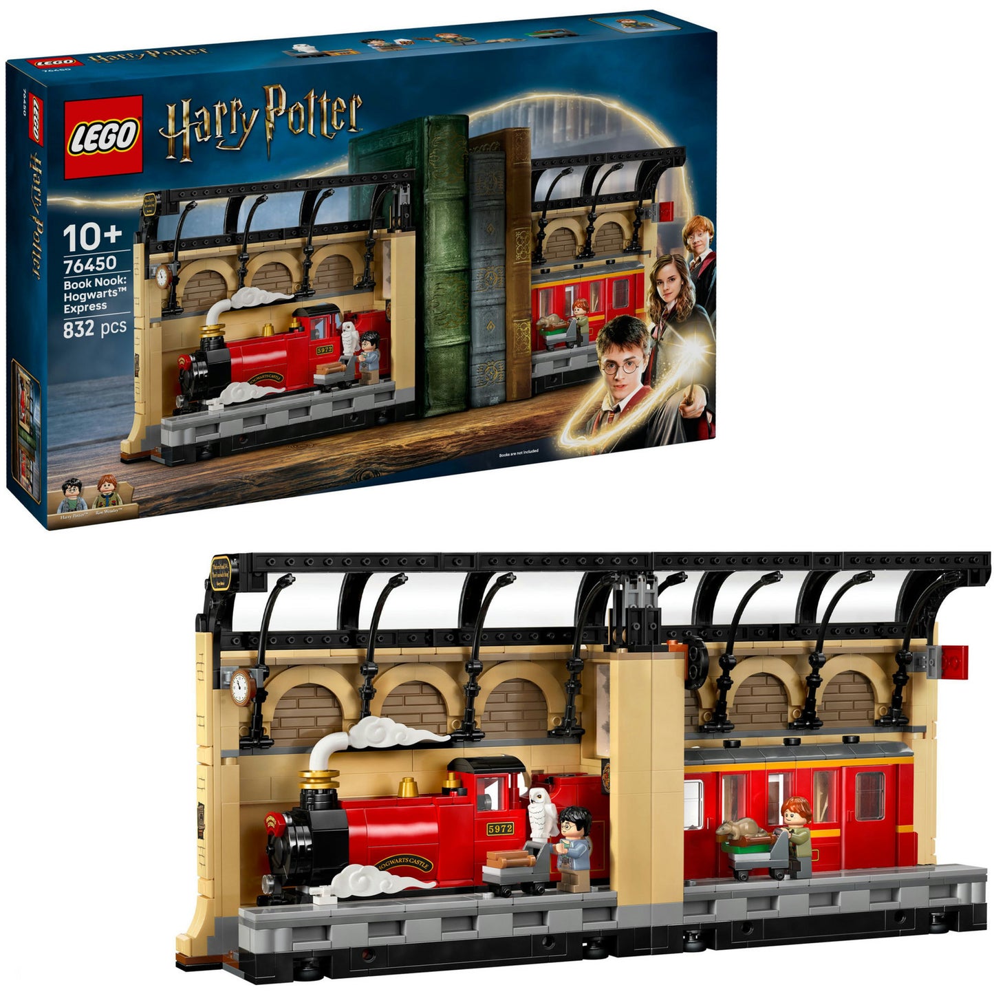 76450 Harry Potter Buchstütze: Hogwarts Express, Konstruktionsspielzeug