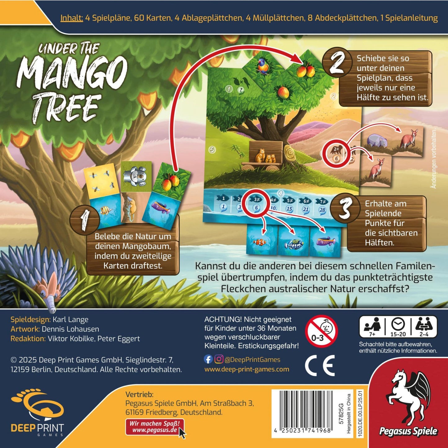 Deep Print Games: Under the Mango Tree, Brettspiel