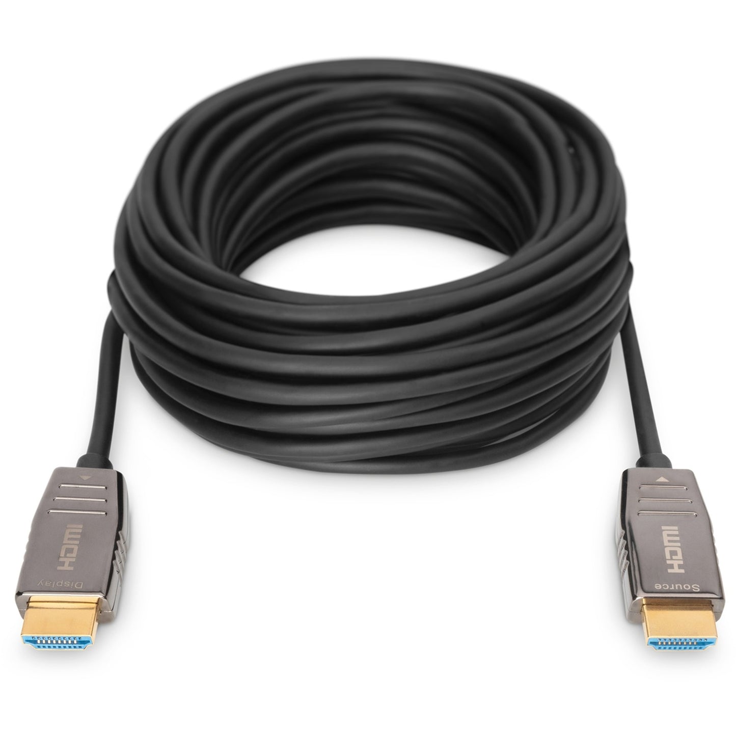 Digitus HDMI AOC Hybrid Glasfaserkabel, UHD 8K (schwarz, 10 Meter)