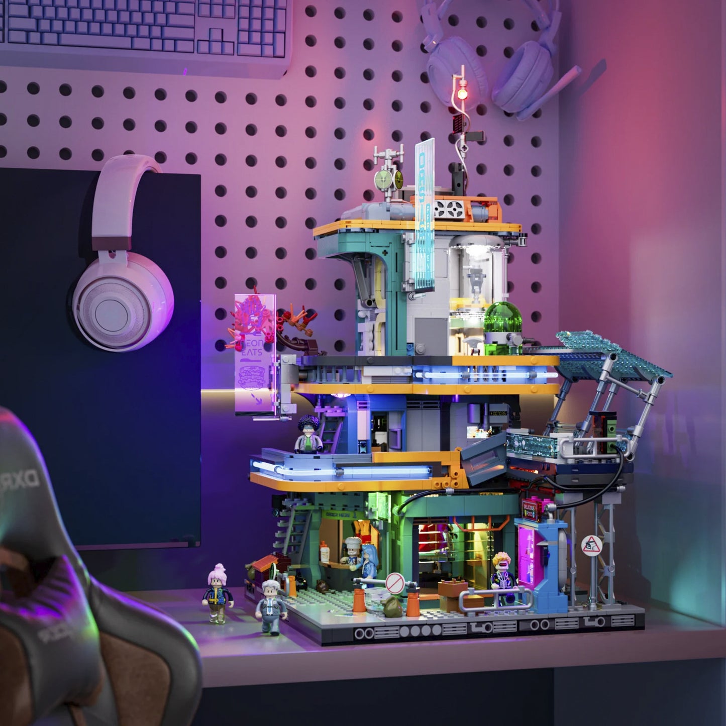 Cyberpunk Neoncity - Apartment, Konstruktionsspielzeug