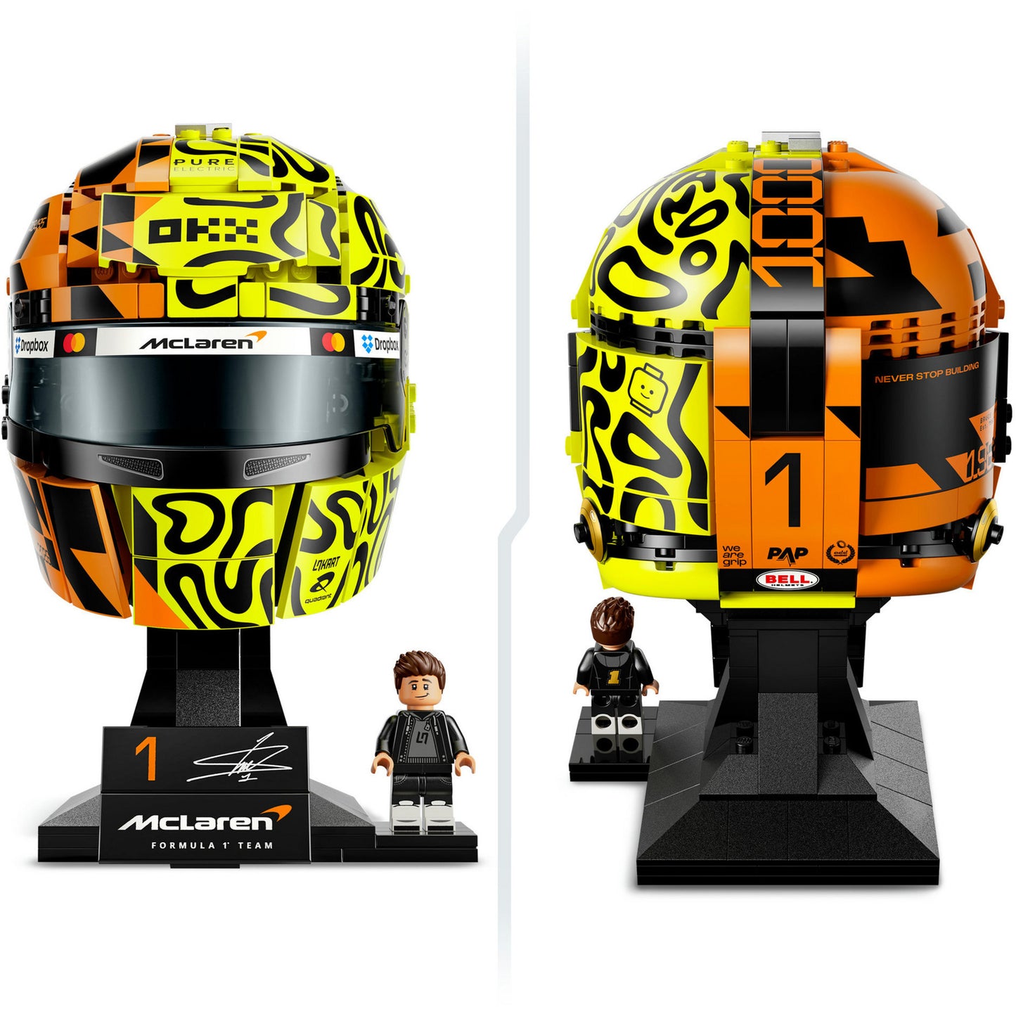 43023 Editions McLaren Mastercard F1 Team Lando Norris Helm, Konstruktionsspielzeug