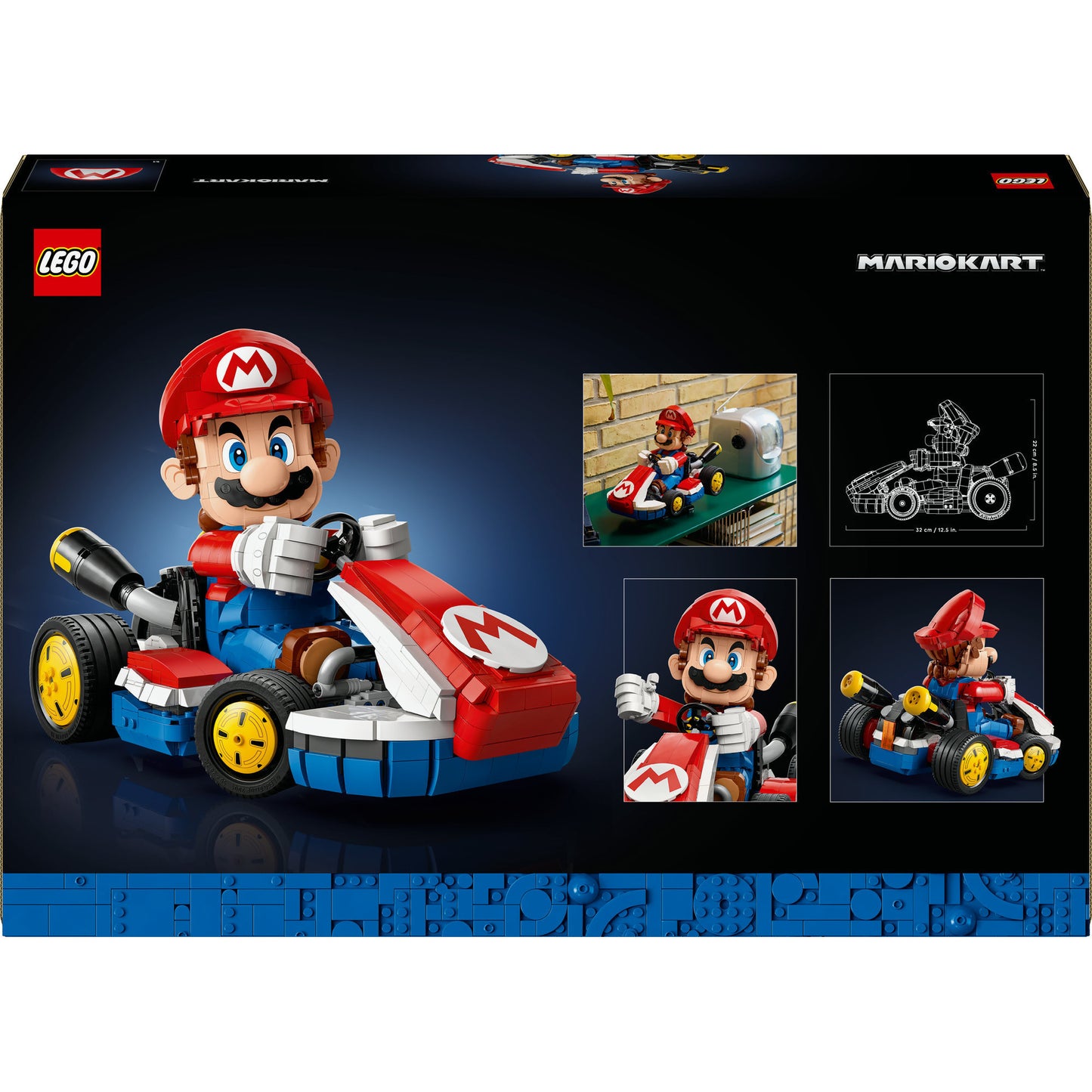 72037 Super Mario Mario Kart: Mario & Standard-Kart, Konstruktionsspielzeug