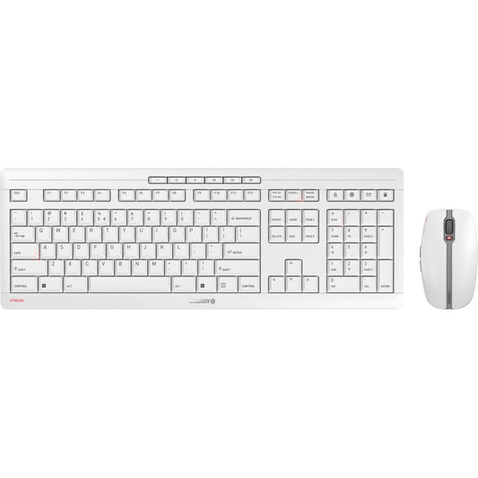 Cherry STREAM DESKTOP RECHARGE (weiss/grau, EU-Layout (QWERTY), Cherry SX-Scherentechnologie)