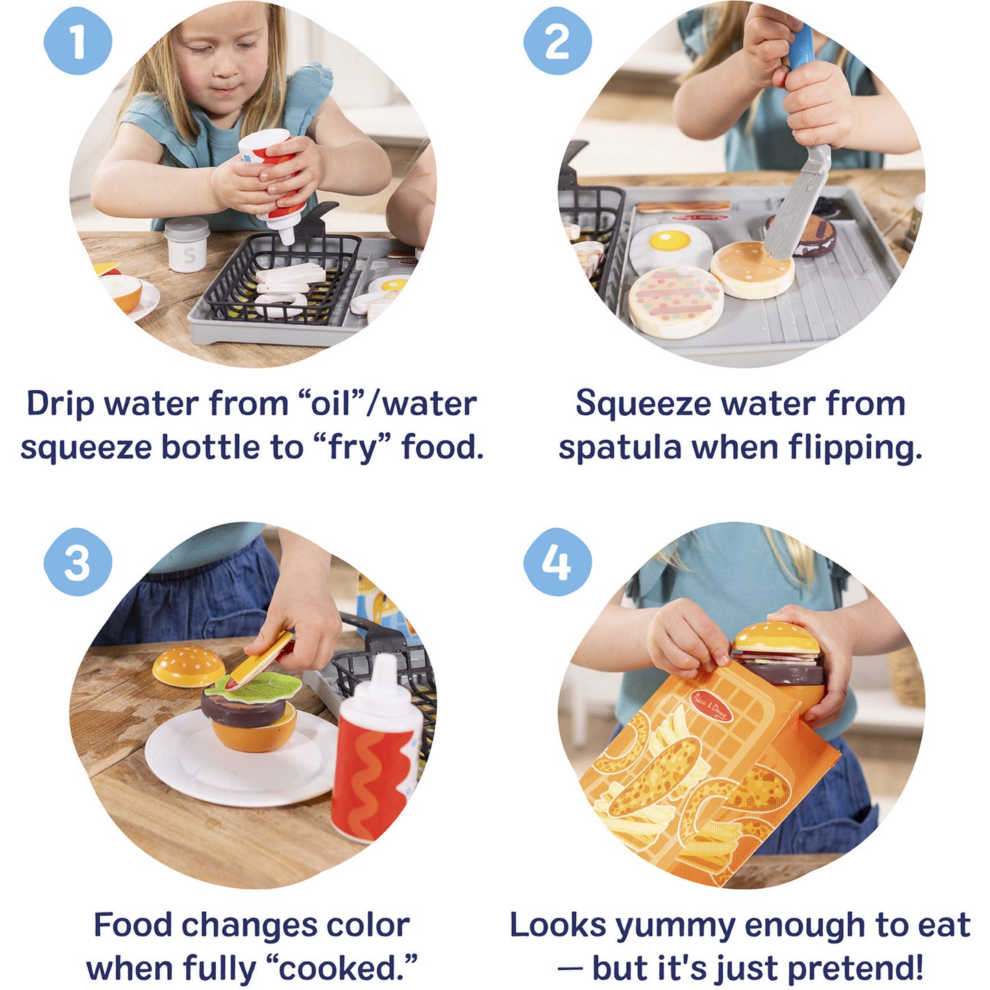 Melissa & Doug - Water WOW! Grill Set, Spielküche