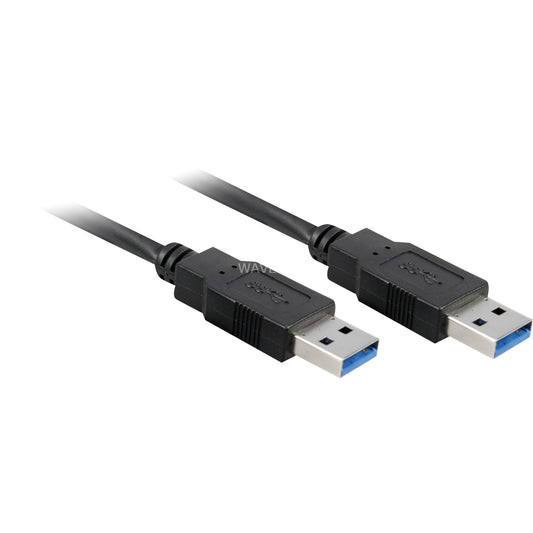 Goobay USB 3.2 Gen 1 Kabel, USB-A Stecker > USB-A Stecker (schwarz, 3 Meter)