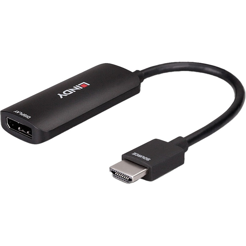 Lindy Konverter HDMI 4K60 > DisplayPort 1.2 (schwarz, 16cm)