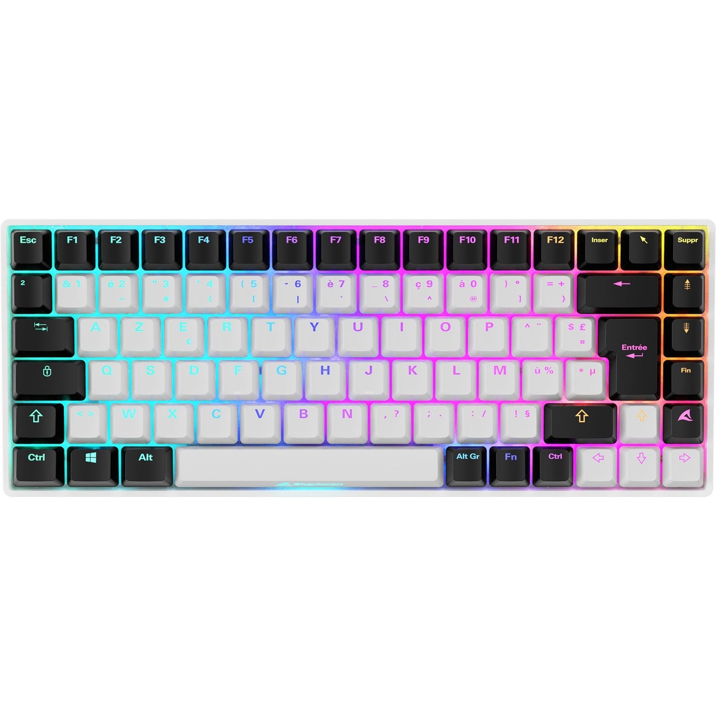 Sharkoon SKILLER SGK50 S3 (weiss, FR-Layout, Gateron Yellow)