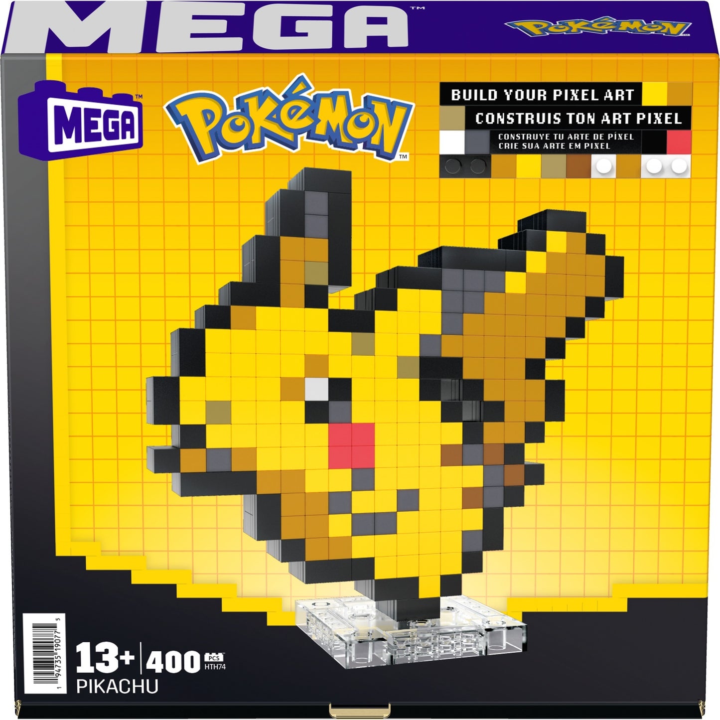 Mattel MEGA Pokémon Pikachu Pixel Art, Konstruktionsspielzeug