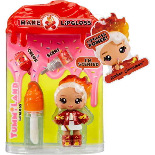 Yummiland Lip Gloss Doll Serie 2 - Amber Cinnamon, Puppe